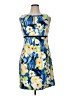 Perceptions Print Blue Cocktail Dress Size 14 - photo 1
