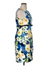 Perceptions Print Blue Cocktail Dress Size 14 - photo 4