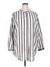 Unbranded Stripes Gray 3/4 Sleeve Button-Down Shirt Size 4X - photo 1
