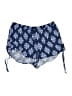 Pink Republic 100% Rayon Floral Blue Shorts Size M - photo 1