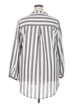 Unbranded 3/4 Sleeve Button-Down Shirt (view 2)