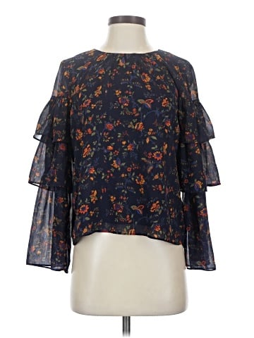Madewell Ruffle-Sleeve Top in Climbing Vine (view 1)