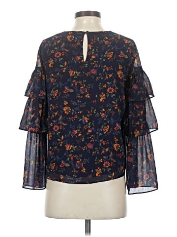 Madewell Ruffle-Sleeve Top in Climbing Vine (view 2)