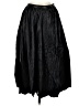 Lucca Couture Solid Black Formal Skirt Size S - photo 1