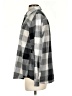 Lands' End 100% Cotton Checkered-gingham Gray Long Sleeve Button-Down Shirt Size S - photo 5