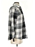 Lands' End 100% Cotton Checkered-gingham Gray Long Sleeve Button-Down Shirt Size S - photo 4