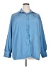 Unbranded 100% Polyester Blue Long Sleeve Blouse Size 4X - photo 1