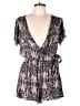 Lush 100% Rayon Paisley Pink Romper Size L - photo 1