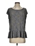 Calypso St. Barth Gray Short Sleeve Blouse Size S - photo 1
