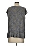 Calypso St. Barth Gray Short Sleeve Blouse Size S - photo 2