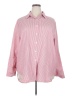 Unbranded Checkered-gingham Pink Long Sleeve Blouse Size XXXXL - photo 1