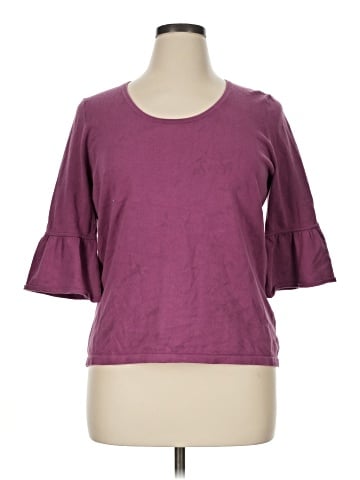 Ann Taylor Factory 3/4 Sleeve T-Shirt (view 1)