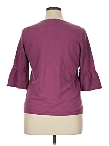 Ann Taylor Factory 3/4 Sleeve T-Shirt (view 2)