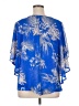 Notations 100% Polyester Blue Short Sleeve Blouse Size 1X - photo 2