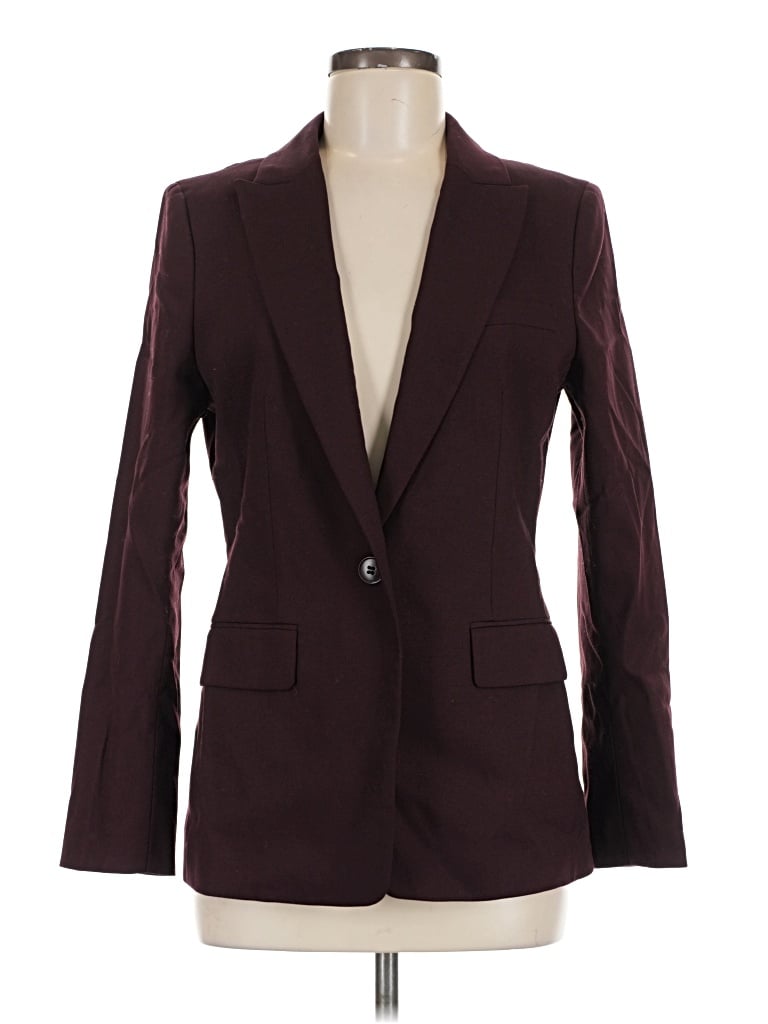 Pre-owned Reiss Blazer Jacket In Burgundy