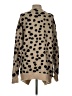 Mi ami 100% Acrylic Animal Print Tan Cardigan Size S - photo 2