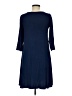 Amour Vert Solid Blue Casual Dress Size M - photo 2
