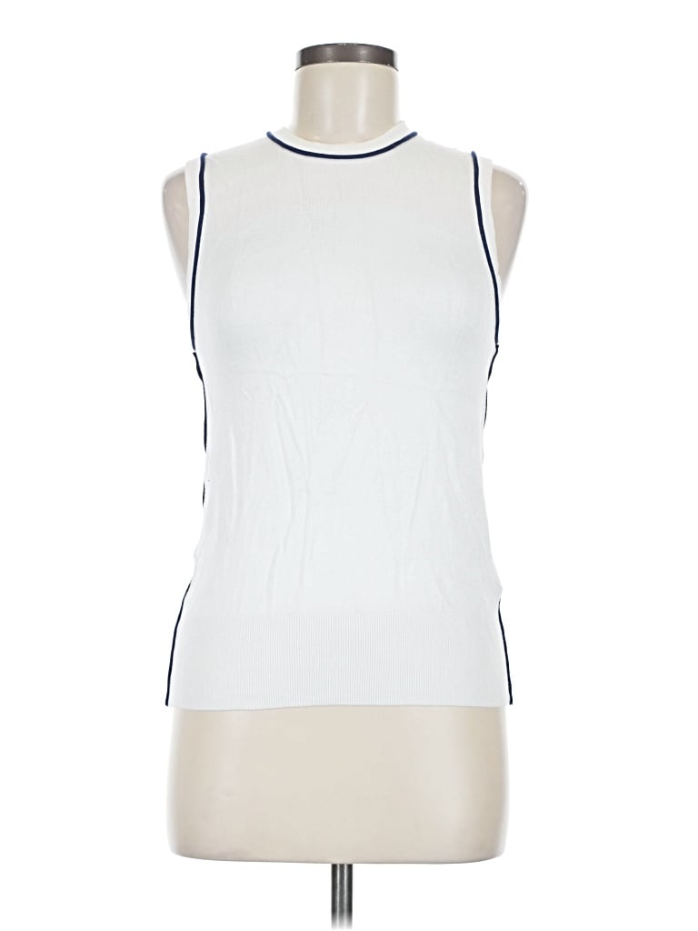 Pre-owned Zara Sleeveless T-shirt In White