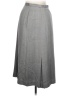 Unbranded 100% Rayon Solid Gray Formal Skirt Size 12 - photo 1