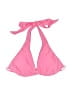 No Boundaries Solid Pink Blue Swimsuit Top Size S - photo 1