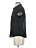 On 100% Cotton Black Short Sleeve Blouse Size M (estimated) - photo 5