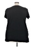 Roaman's 100% Cotton Black Short Sleeve Top Size 26 (2X) - photo 2