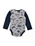 Batman Gray Long Sleeve Onesie Size 6-9 mo - photo 2