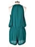 BCBGMAXAZRIA 100% Polyester Solid Teal Romper Size L - photo 2