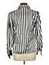 Assorted Brands 100% Polyester Stripes Ivory Long Sleeve Blouse Size 12 - photo 2
