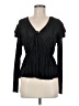 Zara 100% Polyester Black Long Sleeve Blouse Size M - photo 1