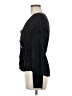Zara 100% Polyester Black Long Sleeve Blouse Size M - photo 5