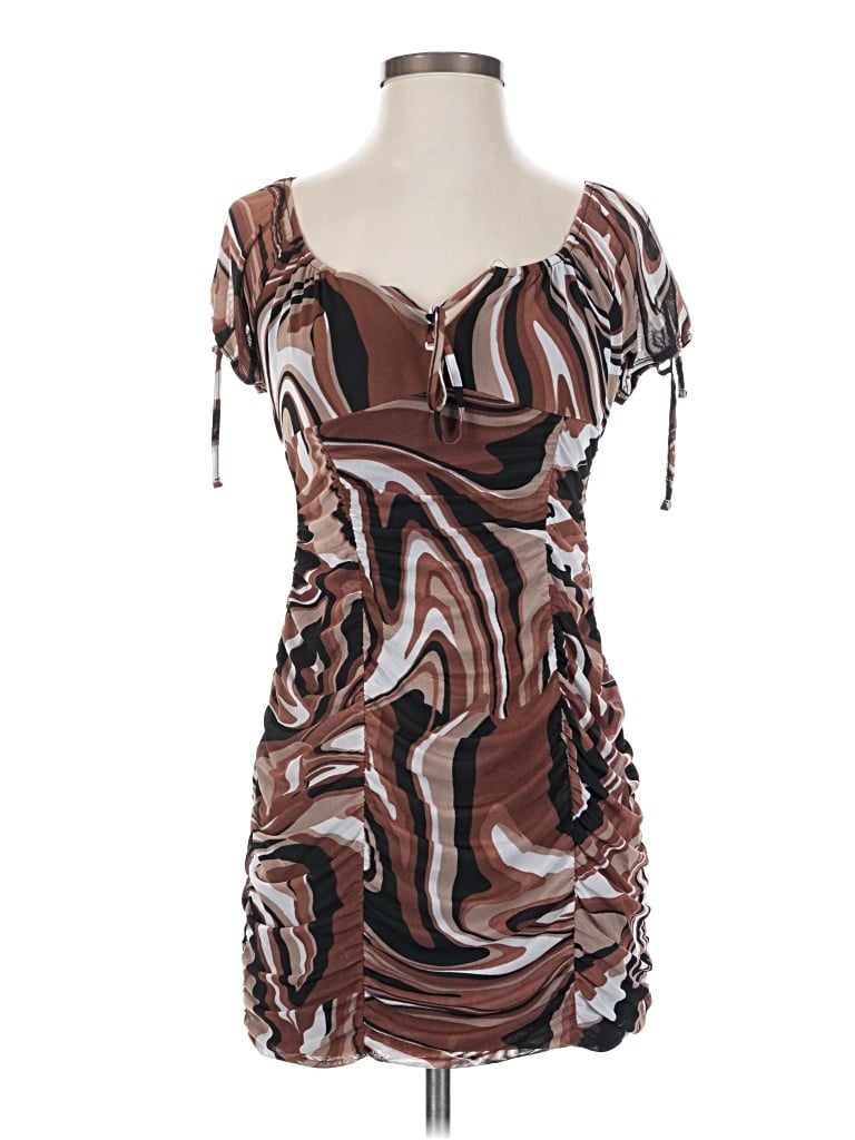 Pre-owned Ultra Flirt Cocktail Dress In Brown