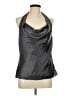 Laundry by Shelli Segal 100% Polyester Silver Sleeveless Blouse Size L - photo 1