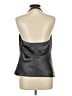 Laundry by Shelli Segal 100% Polyester Silver Sleeveless Blouse Size L - photo 2