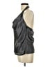 Laundry by Shelli Segal 100% Polyester Silver Sleeveless Blouse Size L - photo 5