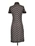 Etcetera 100% Rayon Argyle Black Casual Dress Size 0 - photo 2