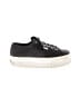 Superga 100% Leather Black Sneakers Size 7 - photo 1