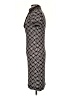 Etcetera 100% Rayon Argyle Black Casual Dress Size 0 - photo 5