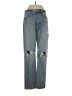 AGOLDE 100% Cotton Hearts Blue Jeans Size 27 waist - photo 1