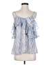Miss Me 100% Polyester Blue Sleeveless Blouse Size S - photo 1