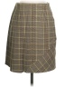 CAbi Plaid Brown Casual Skirt Size S - photo 1