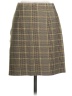 CAbi Plaid Brown Casual Skirt Size S - photo 2