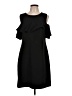 Roz & Ali Solid Black Cocktail Dress Size 10 - photo 1