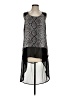 Contrast Silver Sleeveless Blouse Size S - photo 1
