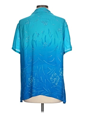 August Silk Short Sleeve Silk Top (view 2)
