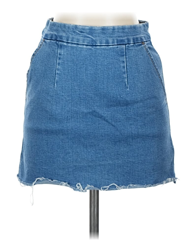 Pre-owned Forever 21 Denim Skirt In Blue