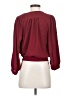 Japna 100% Polyester Burgundy 3/4 Sleeve Blouse Size S - photo 2