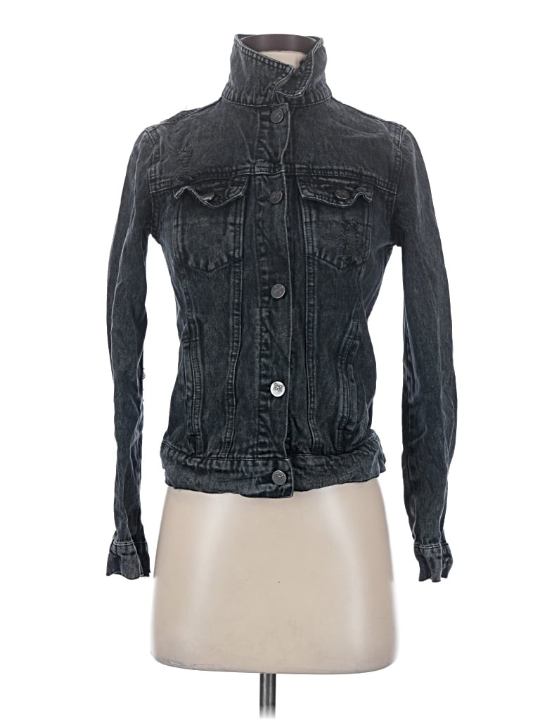Pre-owned Unpublished Denim Jacket In Black