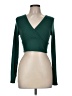 Shein Green Long Sleeve Top Size 6 - photo 1