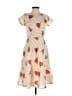 Assorted Brands 100% Cotton Hearts Ivory Casual Dress Size XXS - photo 1